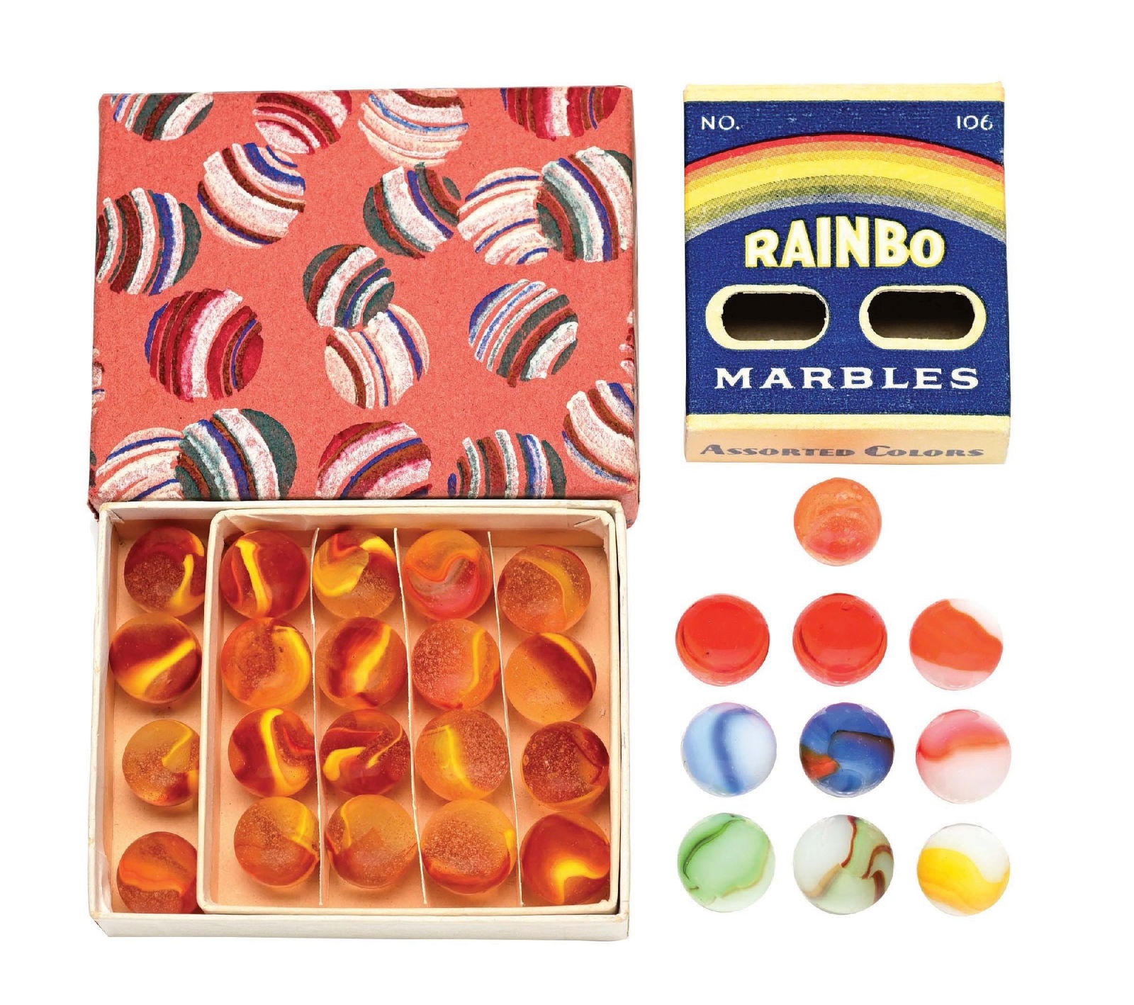 LOT OF 2: BOXED MARBLE SETS (1 of 8)