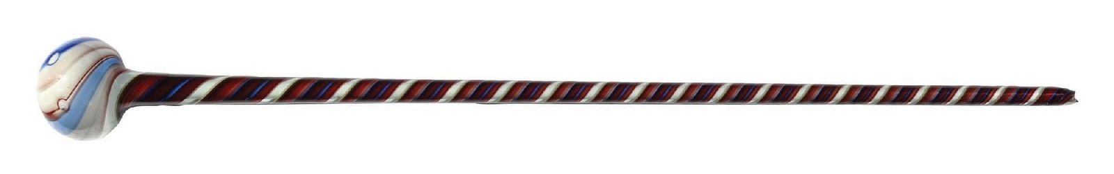 MULTICOLORED SWIRLED BLOWN GLASS CANE (1 of 5)