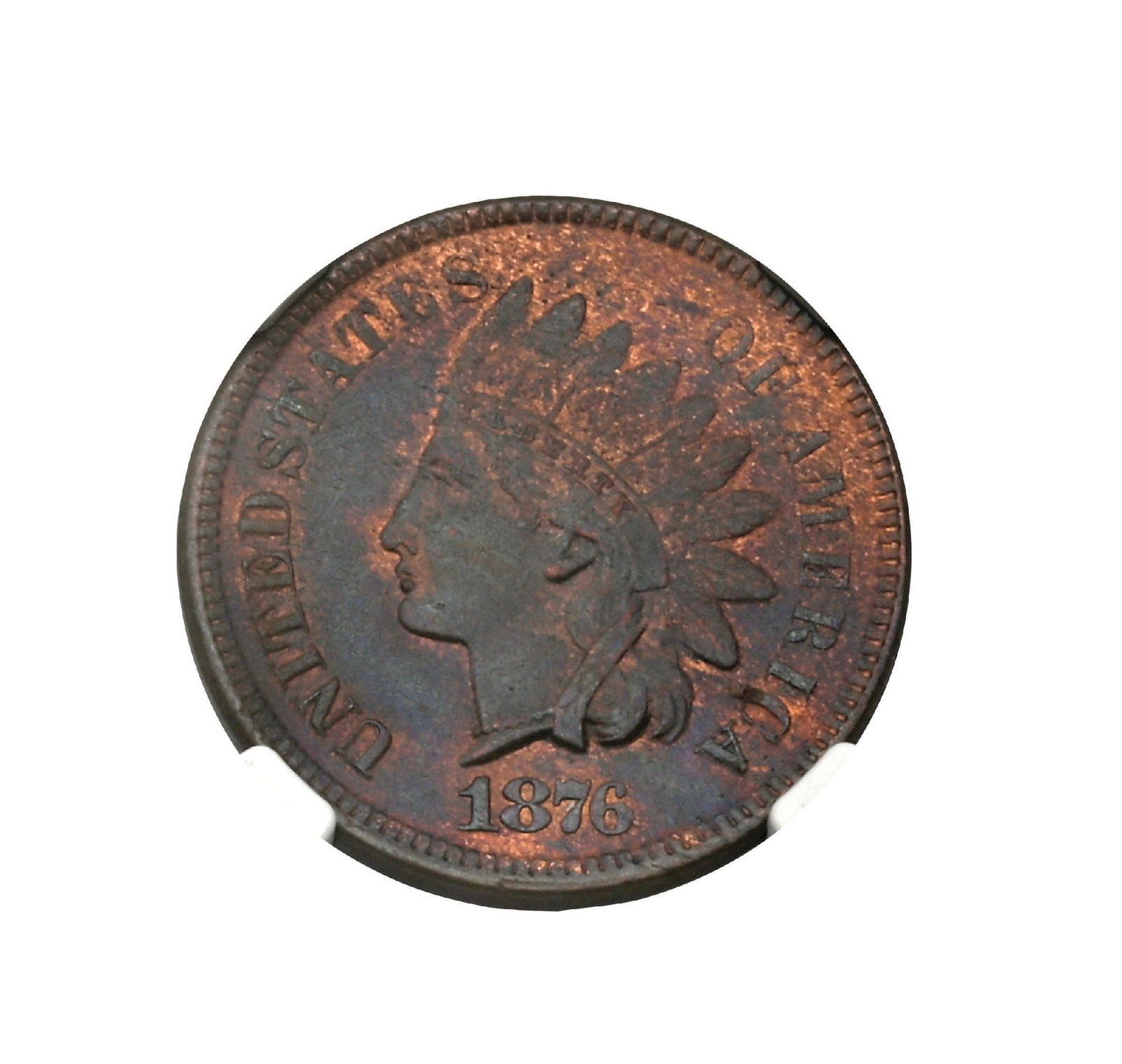 1876 1C MS64 BN NGC: 1876 1C MS64 BN NGC