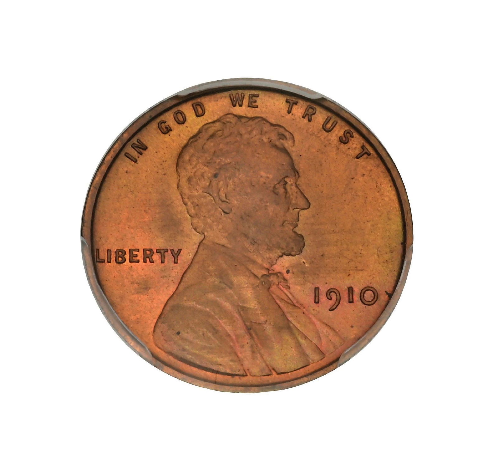 1910 1C PR66 RB PCGS. CAC .: 1910 1C PR66 RB PCGS. CAC .