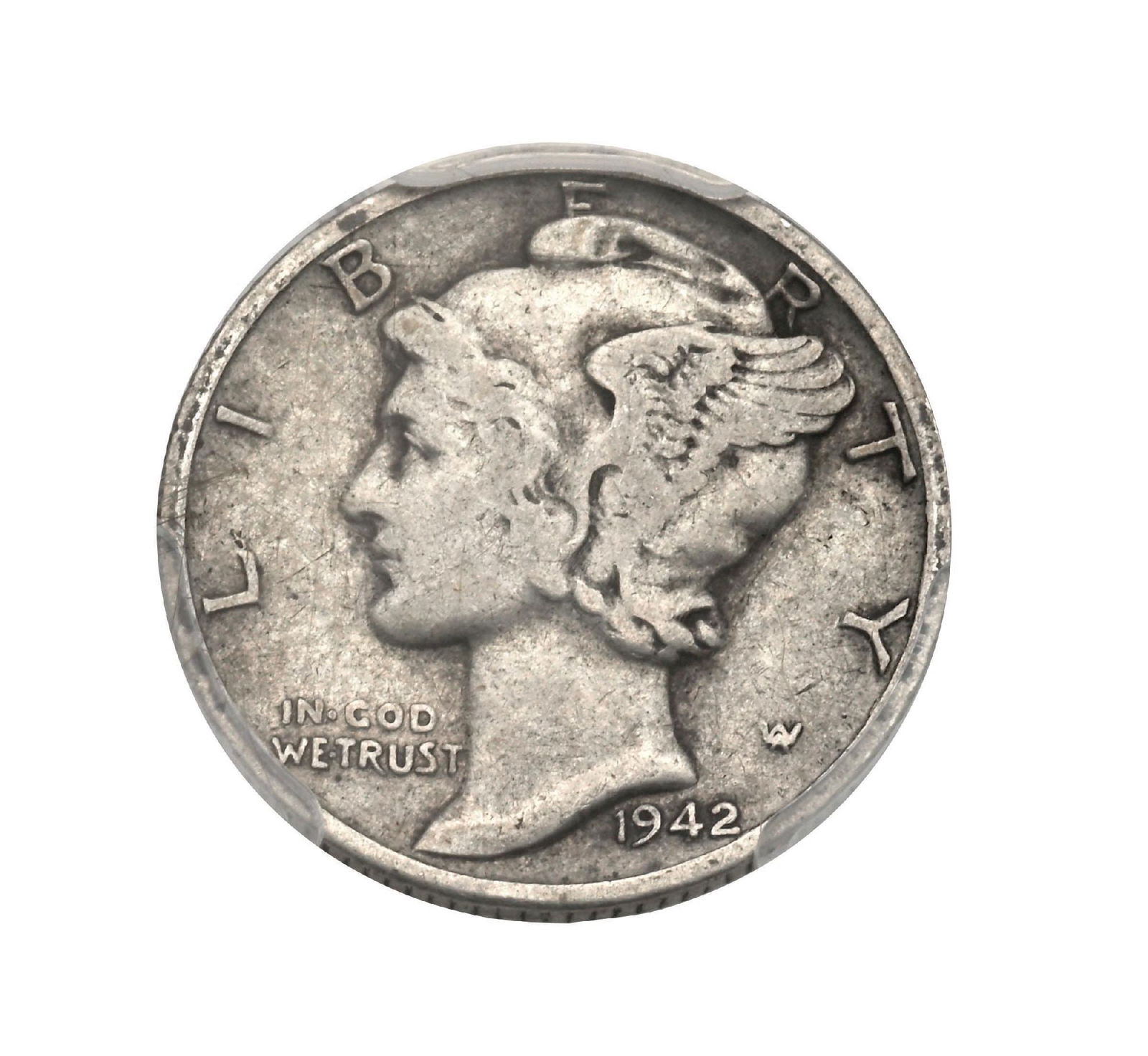 1942/1-D 10C VF30 PCGS: 1942/1-D 10C VF30 PCGS