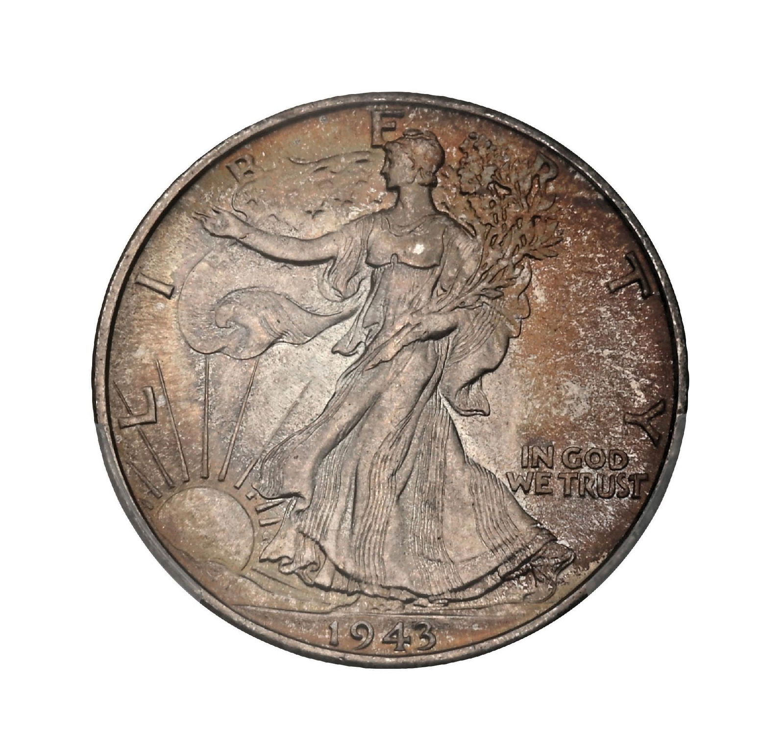 1943 50C MS67+ PCGS. CAC.: 1943 50C MS67+ PCGS. CAC.