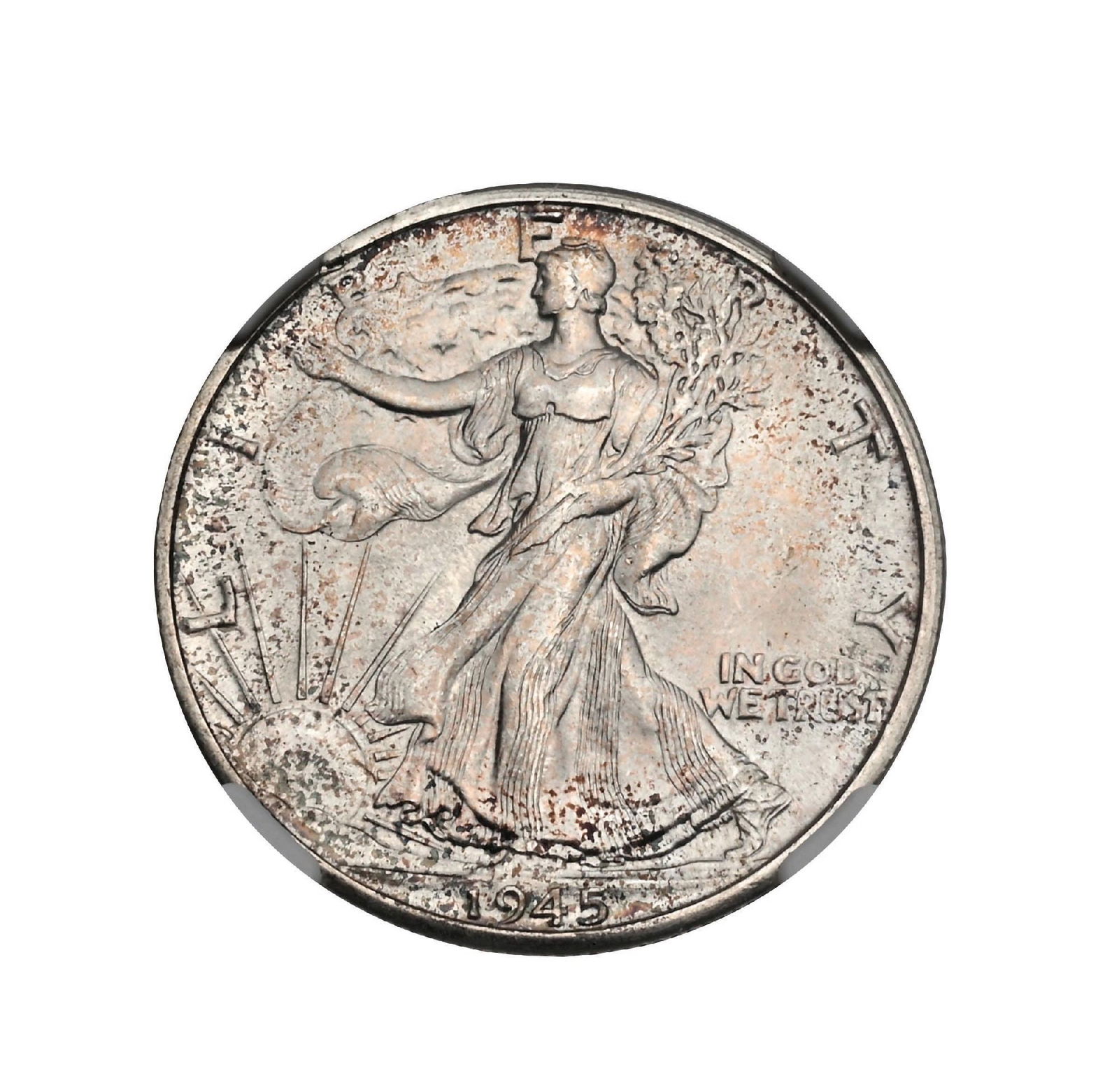 1945-D 50C MS67 NGC: 1945-D 50C MS67 NGC