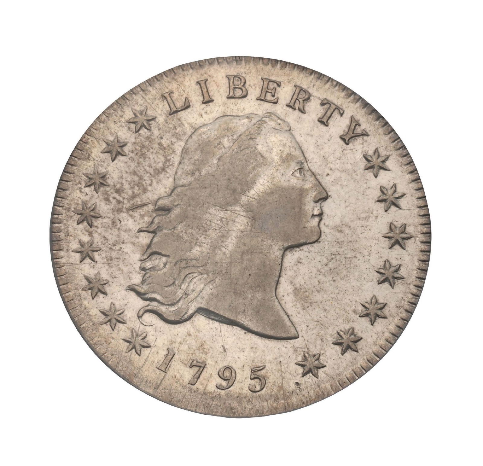 1795 $1 FLOWING HAIR DOLLAR 3 LEAVES XF45 PCGS: This PCGS-certified XF45 specimen offers an exceptional opportunity to acquire a foundational U.S. coinage rarity, combining strong eye appeal, historic importance, and solid technical quality. An ide