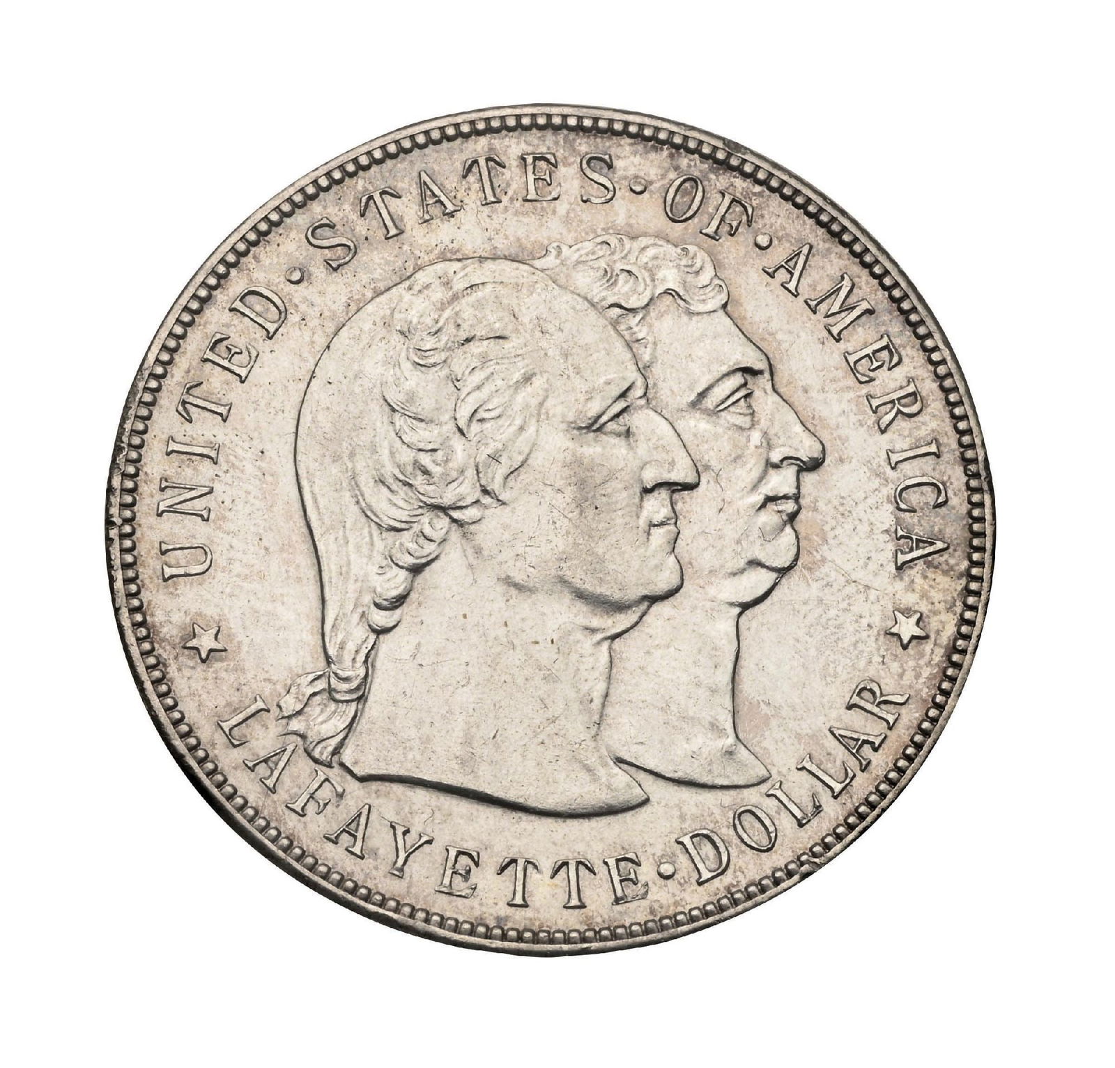 1900 SILVER LAFAYETTE DOLLAR: Very nice example. AU+.