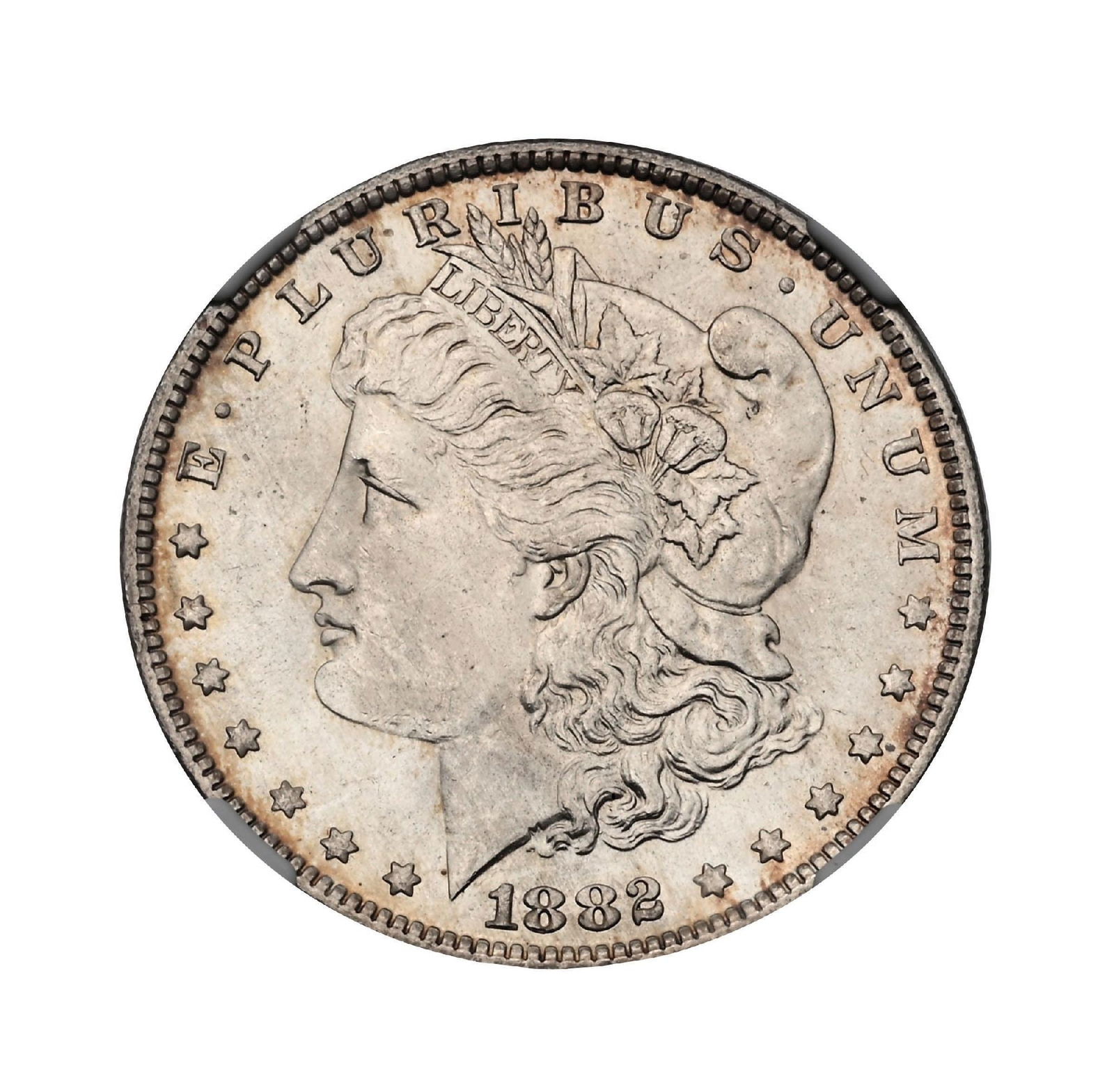 1882 O/S $1 MS63 NGC: 1882 O/S $1 MS63 NGC