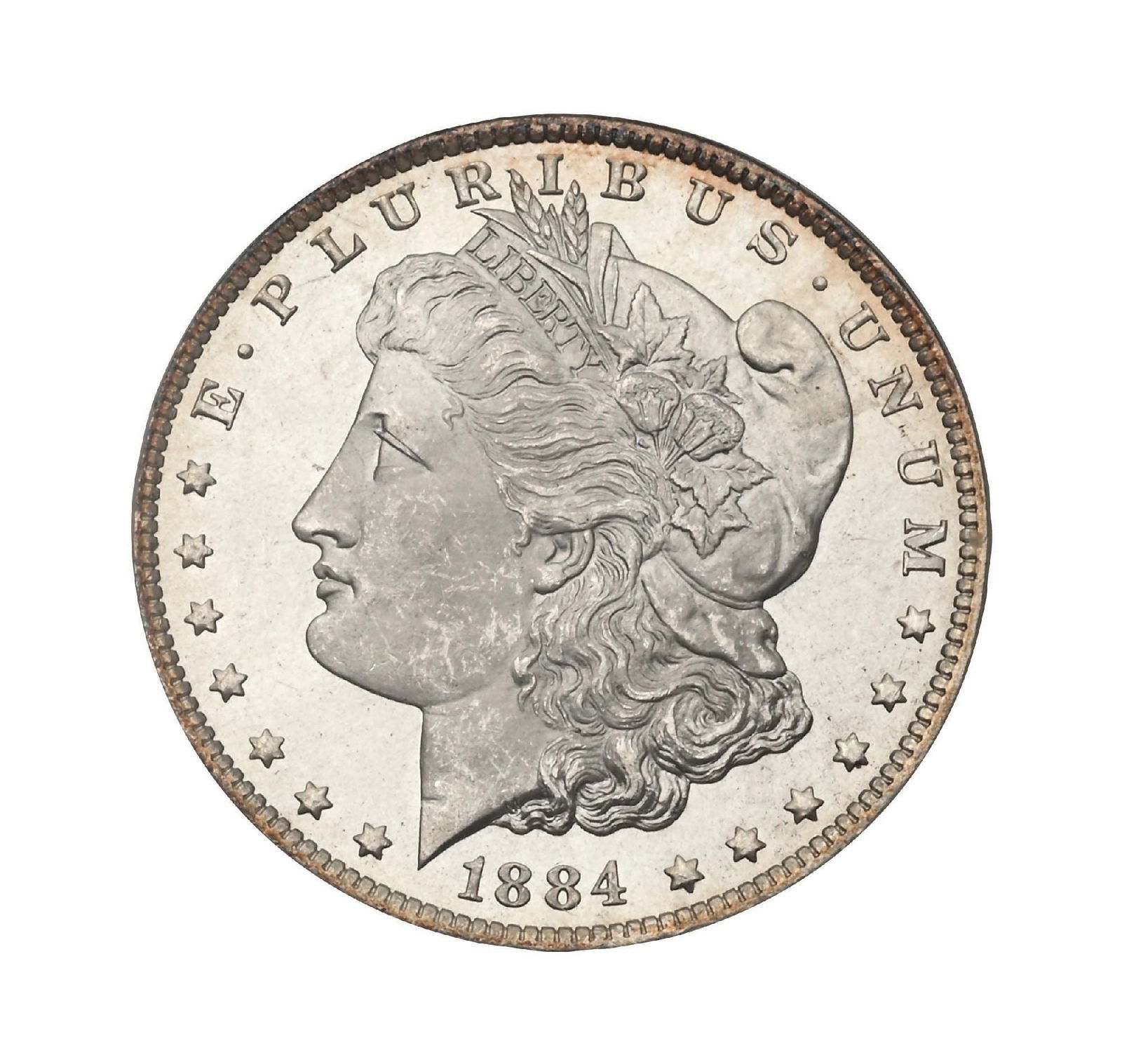 1884-O $1 MS64PL PCGS: 1884-O $1 MS64PL PCGS