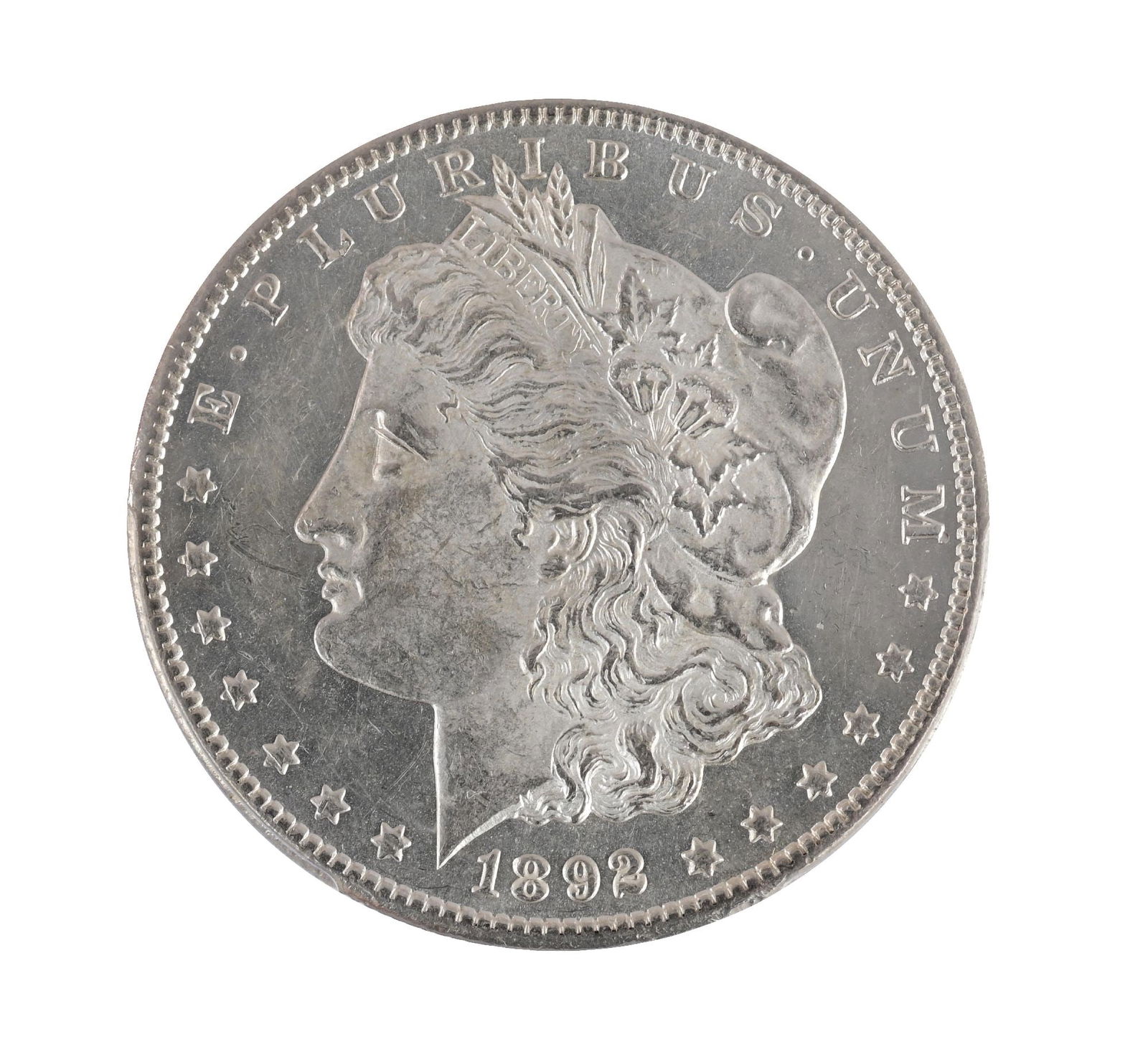 1892-CC $1 AU58 PCGS: 1892-CC $1 AU58 PCGS