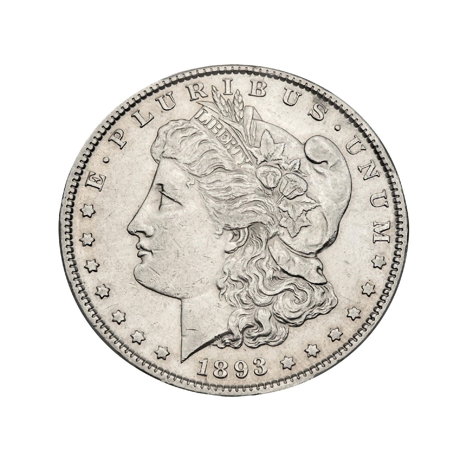 1893-S $1 XF45 PCGS: A very attractive mid-upper grade 1893-S Morgan Dollar, this example offers the level of detail and honest circulation quality collectors look for in a properly graded circulated key date. The devices