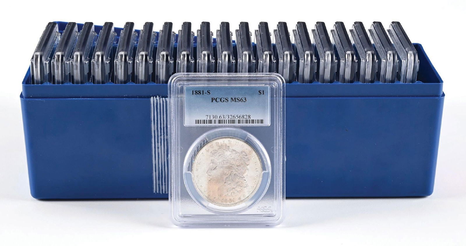 LOT OF 20: 1881-S $1 MS63 PCGS: LOT OF 20: 1881-S $1 MS63 PCGS