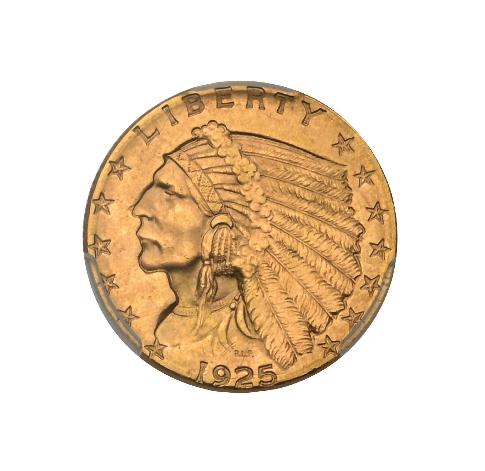 1925-D $2.5 MS64+ PCGS: 1925-D $2.5 MS64+ PCGS