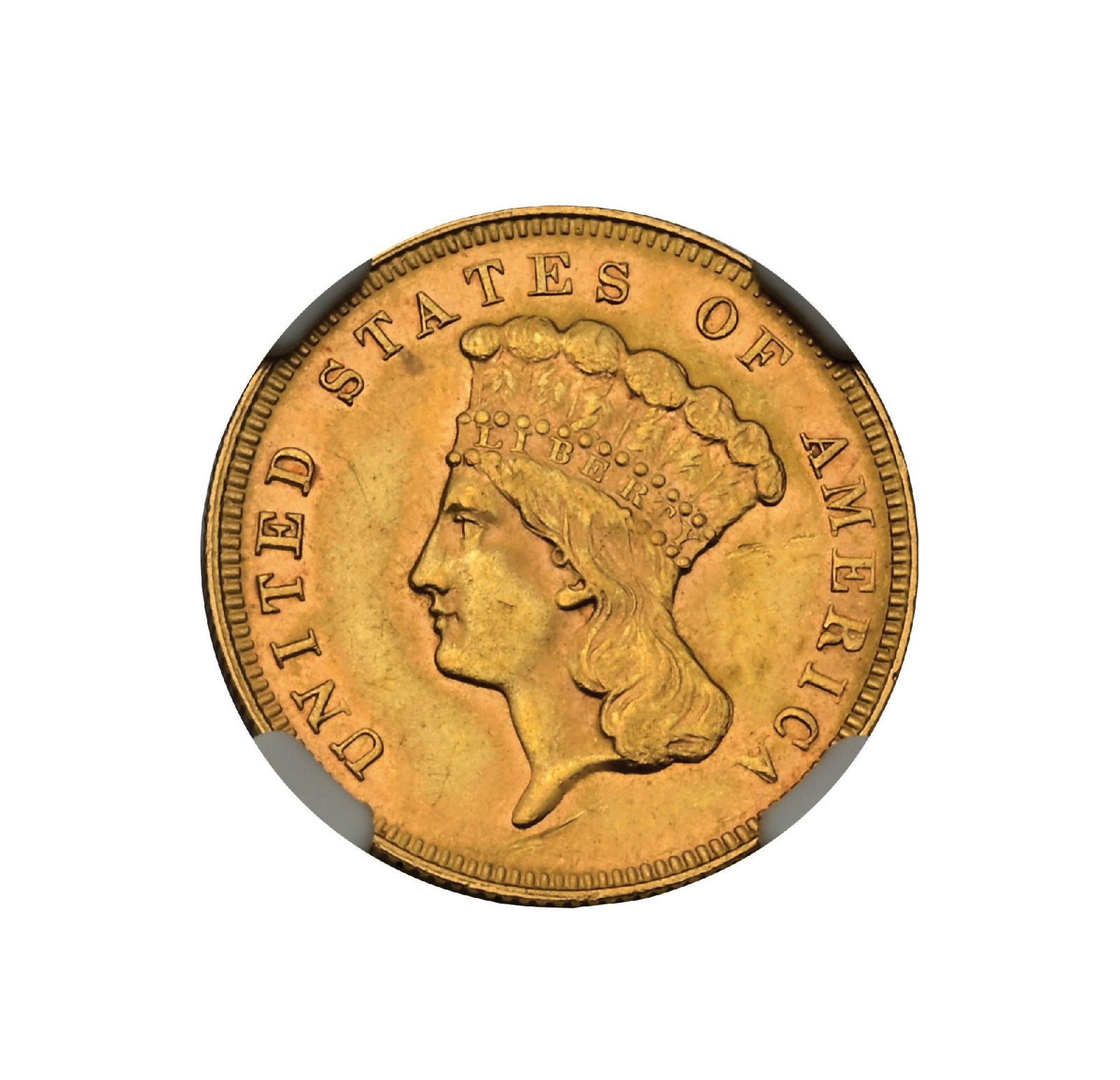 1878 $3 MS62 NGC: 1878 $3 MS62 NGC