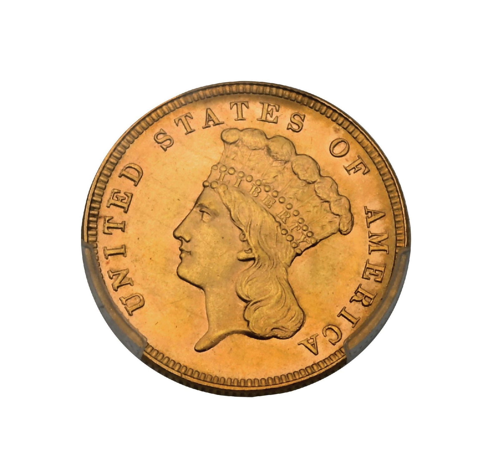 1888 $3 PCGS MS65: An absolute must-buy. This outstanding example has everything collectors look for in a Gem MS65, as graded by PCGS. It displays excellent color, beautiful original mint luster, and sharp, well-defined