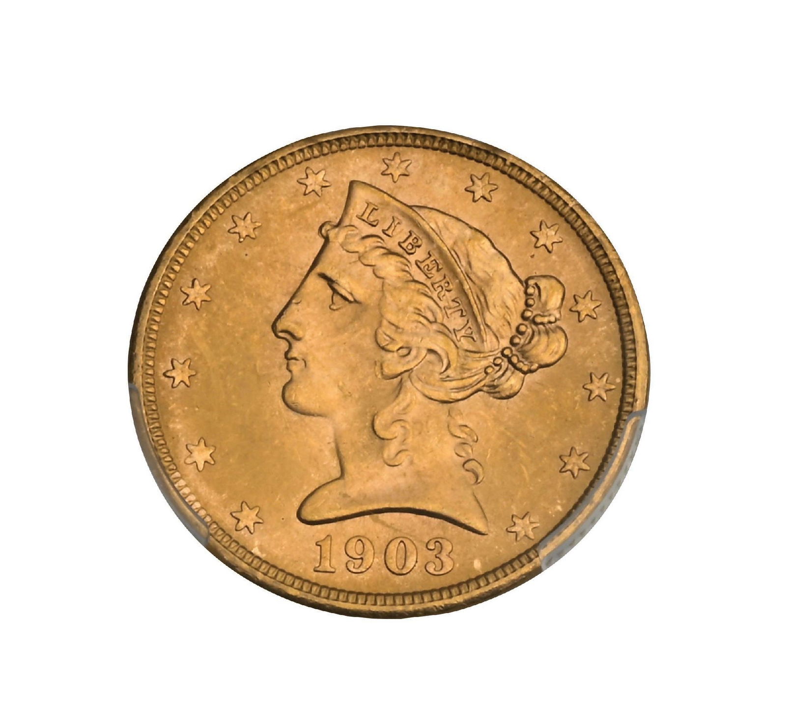 1903-S $5 MS64+ PCGS: 1903-S $5 MS64+ PCGS