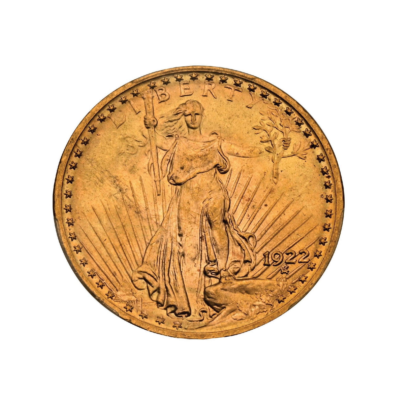 1922 $20 MS62 PCGS: 1922 $20 MS62 PCGS