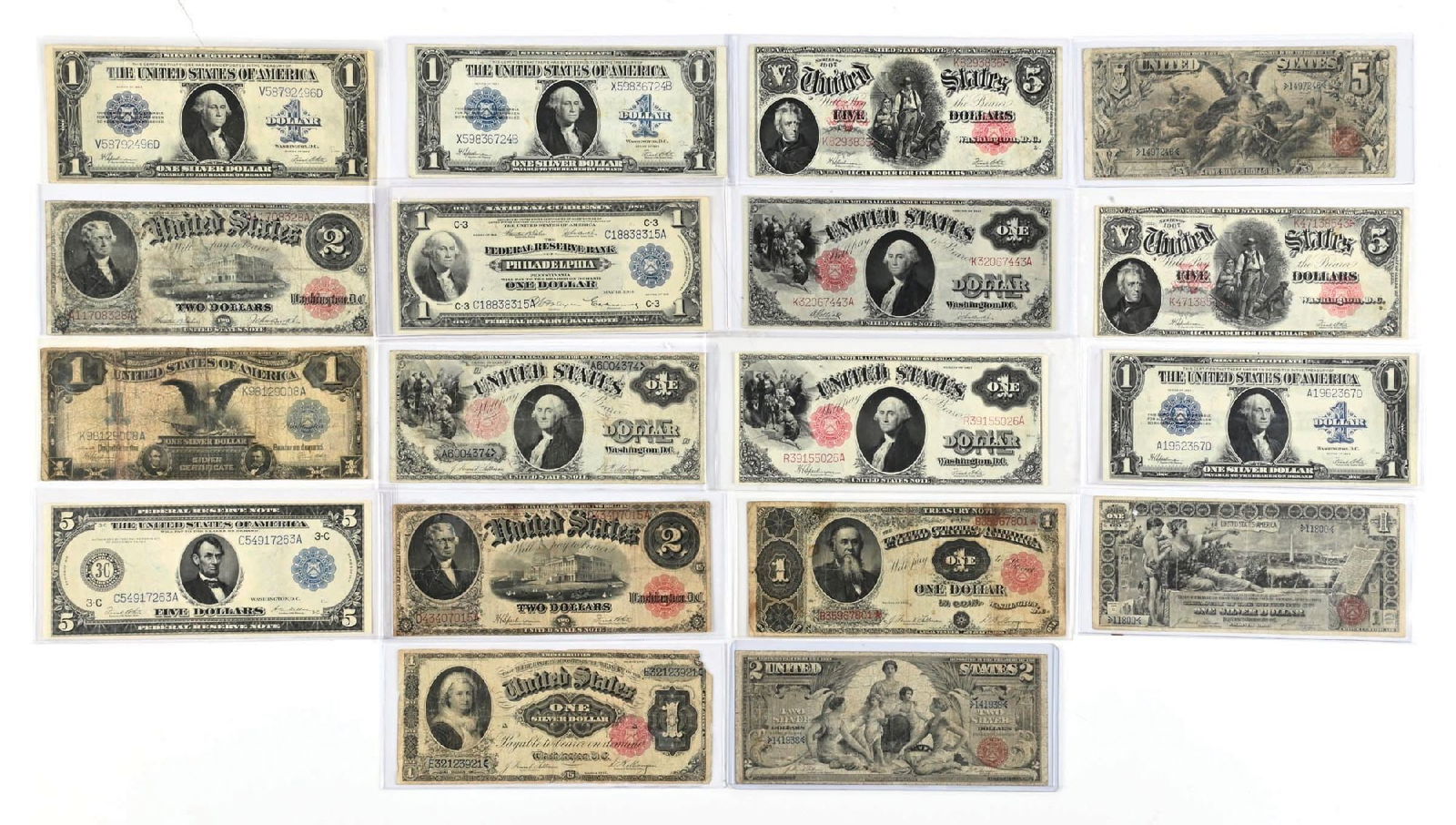 18 PC LARGE USA SILVER DOLLARS FEDERAL RESERVE (1 of 2)