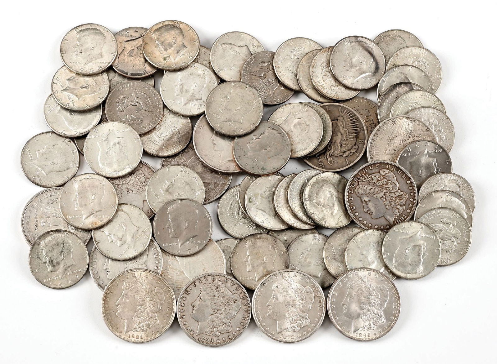 LARGE LOT OF SILVER COINS (1 of 1)