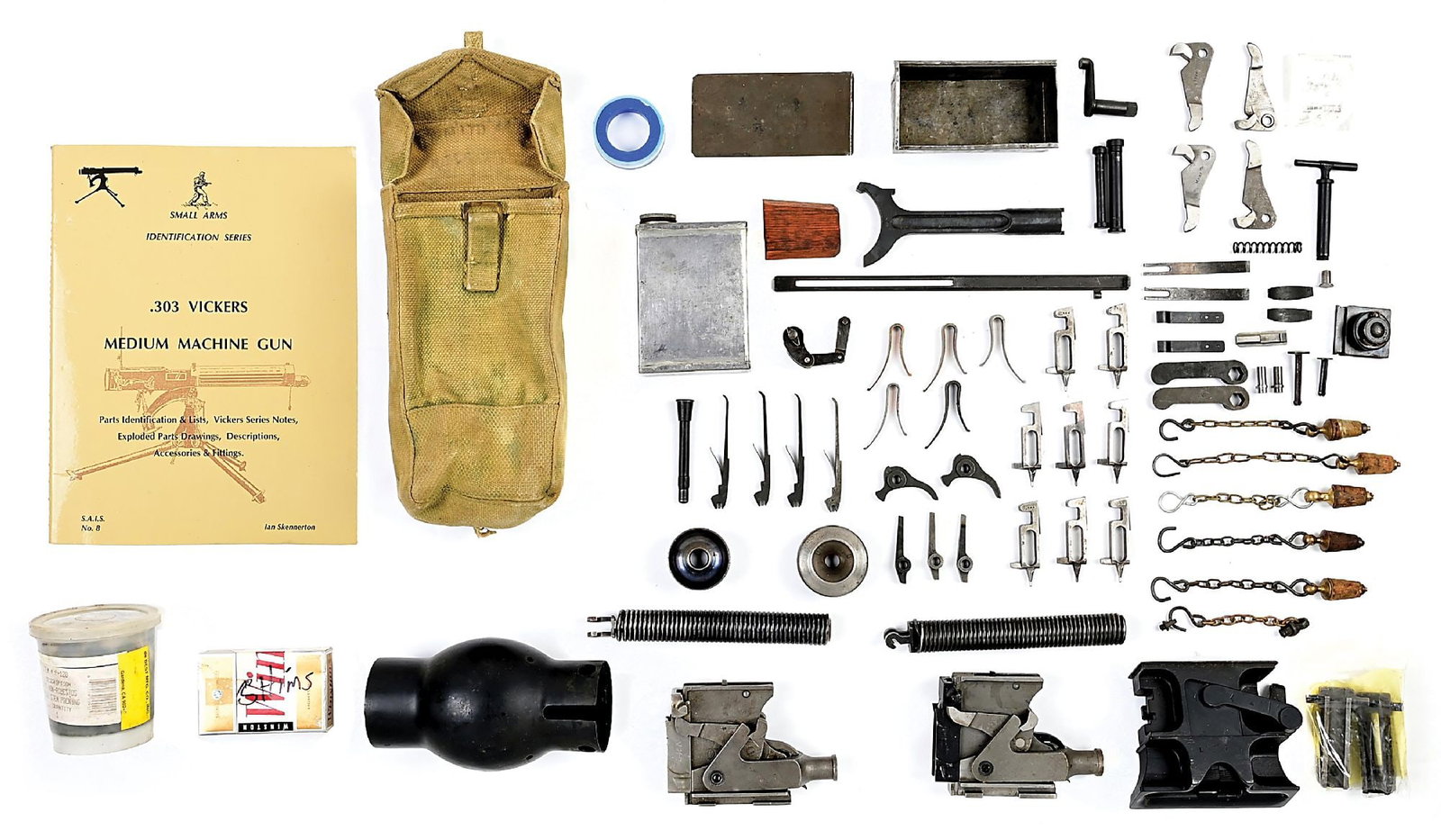 VERY DESIRABLE LOT OF VICKERS GUNNER'S MAINTENANCE AND SPARE PARTS (1 of 1)