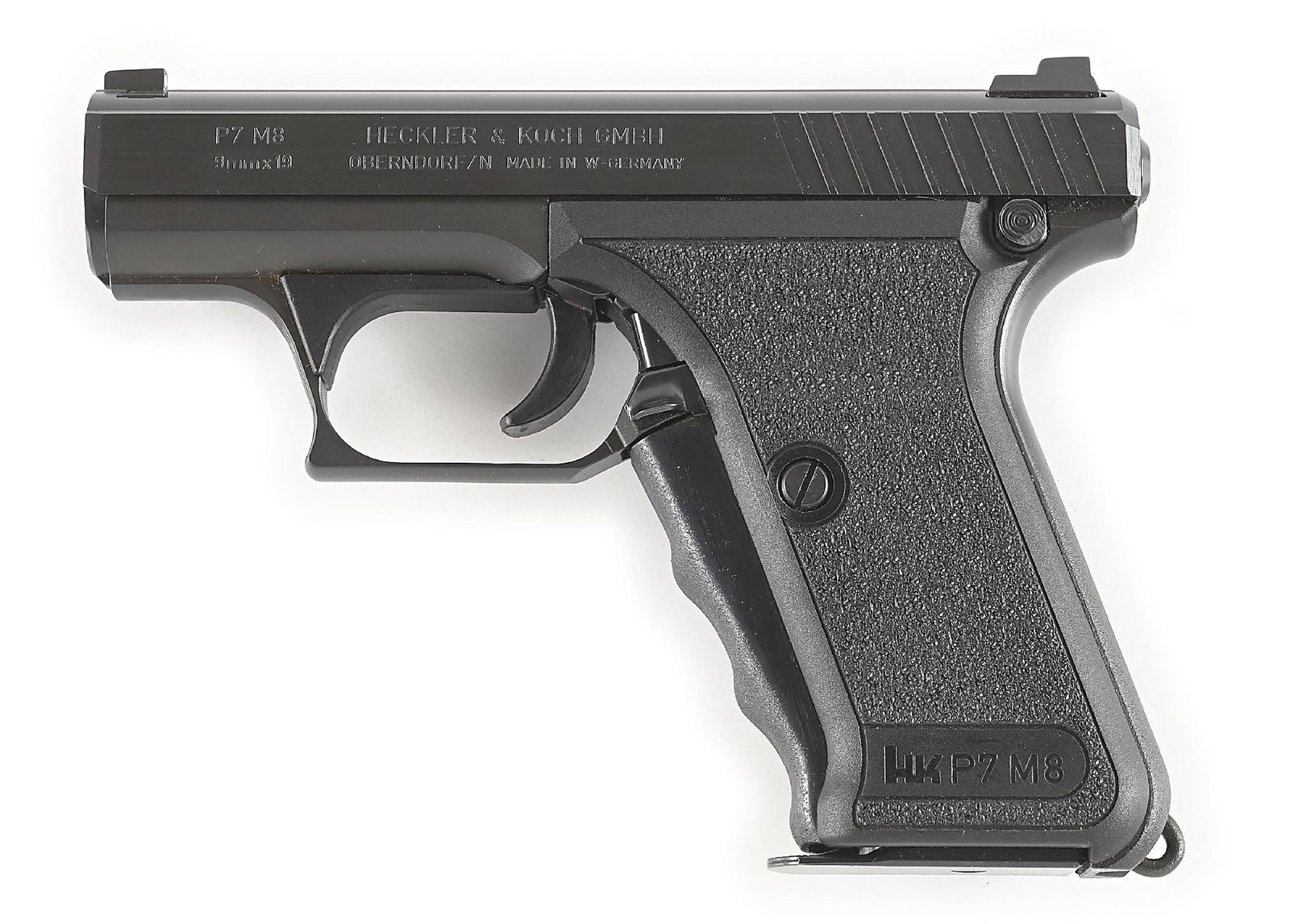 (M) HECKLER & KOCH P7 M8 SEMI-AUTOMATIC PISTOL. (1 of 9)