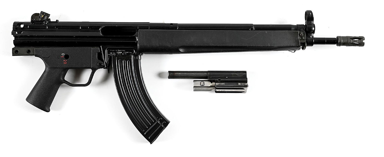 (M) HK MODEL 32 SEMI-AUTOMATIC 7.62X39 MM RIFLE. (1 of 6)