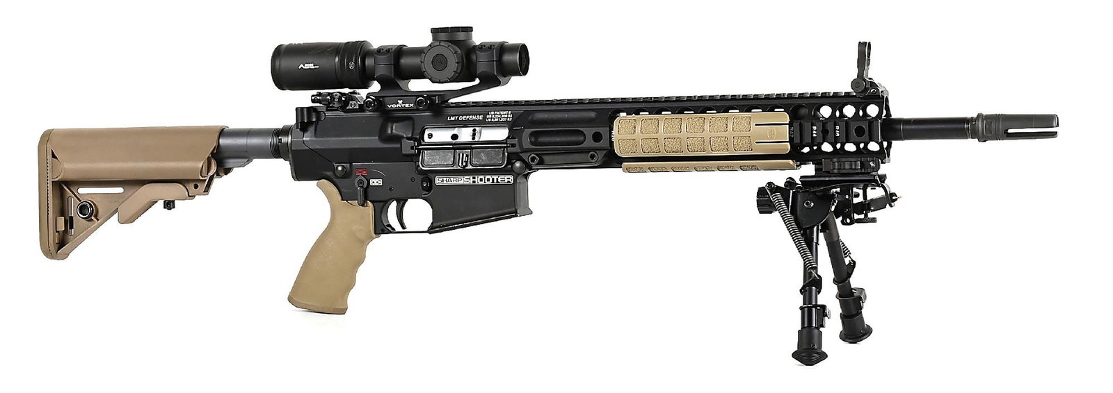 (M) LMT LM308MWS SHARPSHOOTER .308 WINCHESTER SEMI-AUTOMATIC RIFLE. (1 of 10)