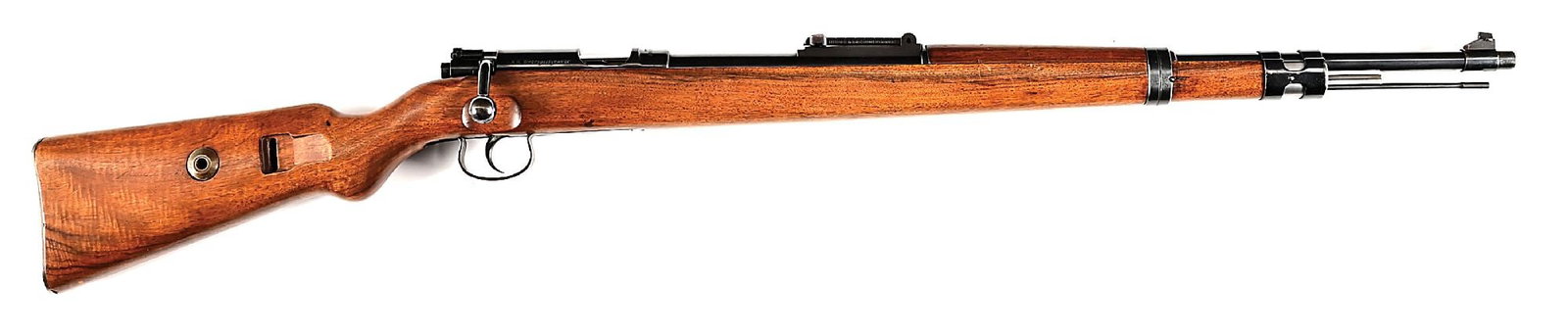 (C) SA MARKED GUSTLOFF WERKE KK WEHRSPORTGEWEHR .22 LR BOLT ACTION RIFLE.: The Klein Kaliber Wehrsportgewehr was introduced in the 1930s as a .22 caliber training and target rifle mimicking the full size standard issue K98. This example was manufactured by Gustloff with post