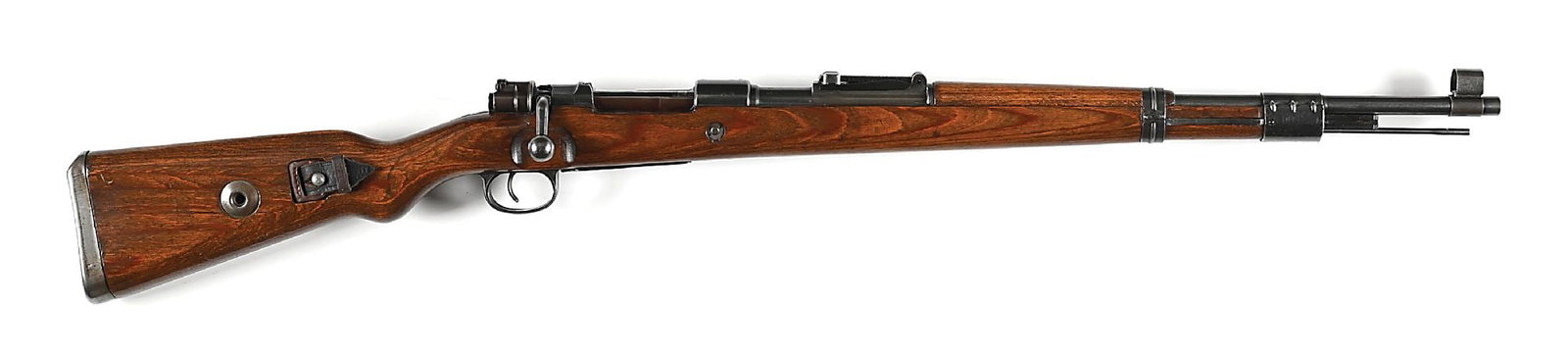 (C) MAUSER BYF 44 CODE K98 BOLT ACTION RIFLE WITH AMMUNITION. (1 of 12)