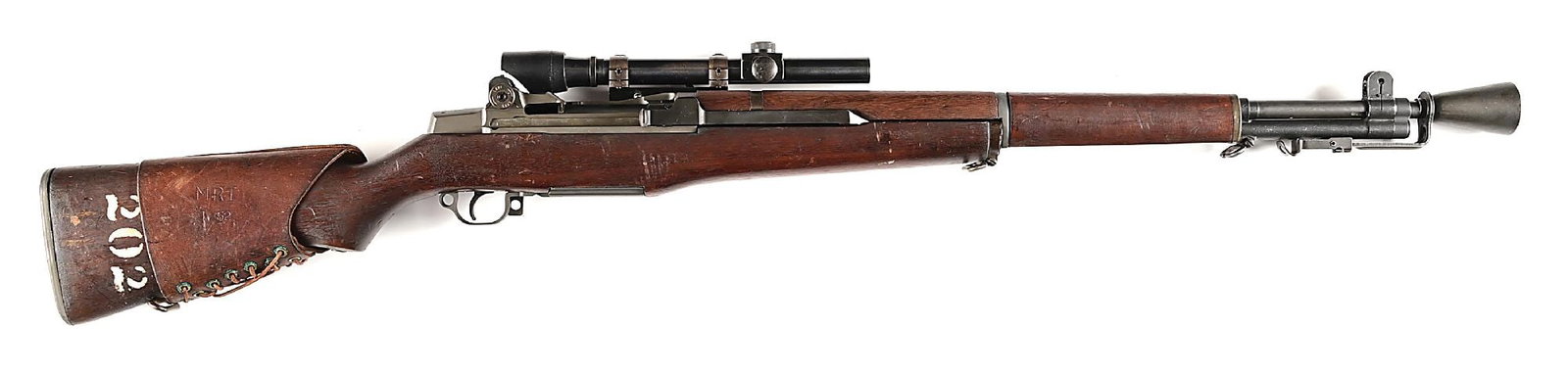 (C) DOCUMENTED SPRINGFIELD M1C GARAND SEMI-AUTOMATIC SNIPER RIFLE. (1 of 11)