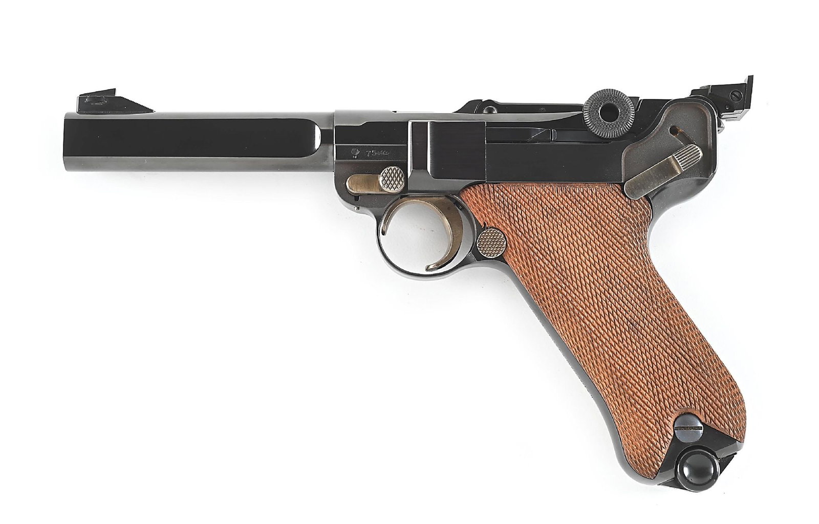 (C) RARE MAUSER PARABELLUM SPORT MODELL .30 LUGER SEMI-AUTOMATIC TARGET PISTOL WITH BOX. (1 of 10)