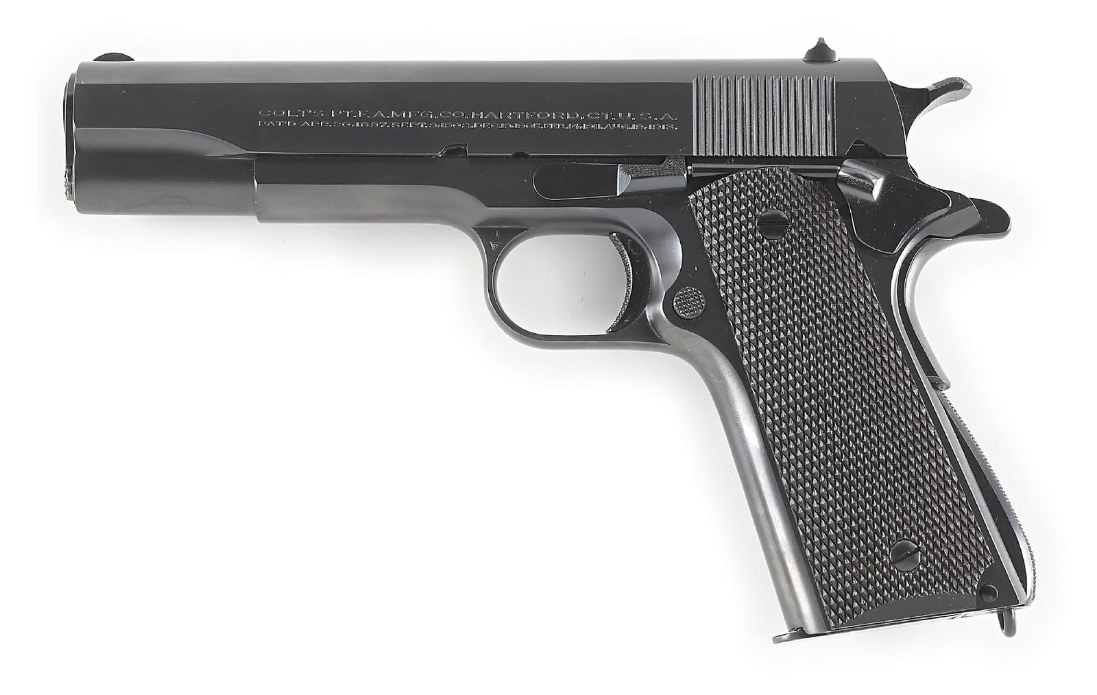(C) COLT 1911A1 .45 ACP SEMI-AUTOMATIC PISTOL WITH FACTORY LETTER (1931) (1 of 8)