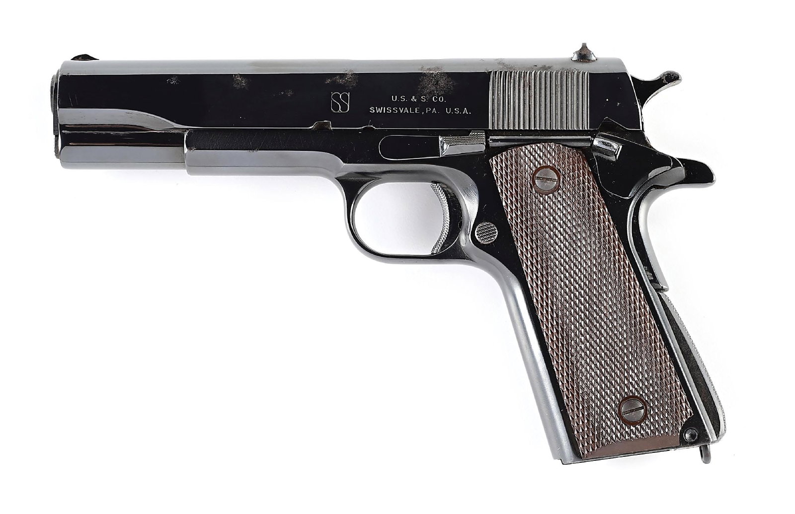 (C) PREPRODUCTION TOOL ROOM UNION SWITCH AND SIGNAL 1911A1 SEMI-AUTOMATIC PISTOL. (1 of 6)