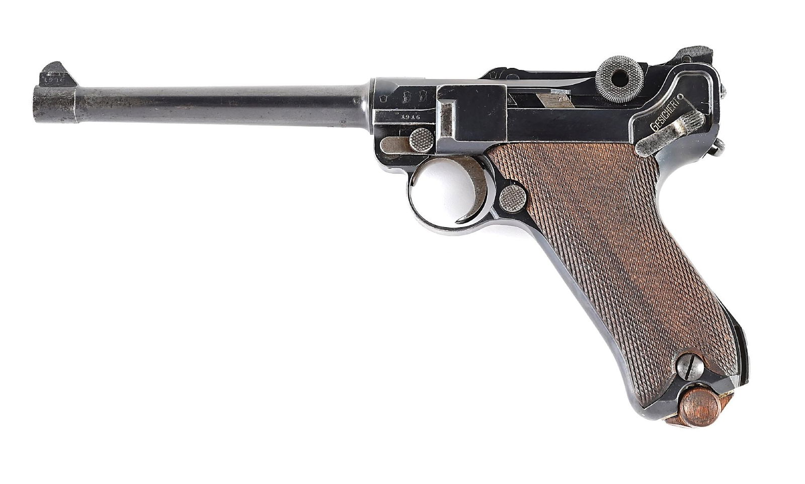 (C) 1916 DATED DWM 1914 NAVY LUGER SEMI-AUTOMATIC PISTOL. (1 of 11)