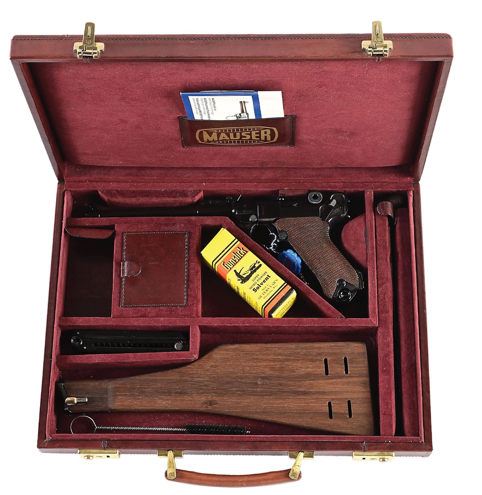 (M) MAUSER PARABELLUM ARTILLERY LUGER SEMI-AUTOMATIC PISTOL. (1 of 17)