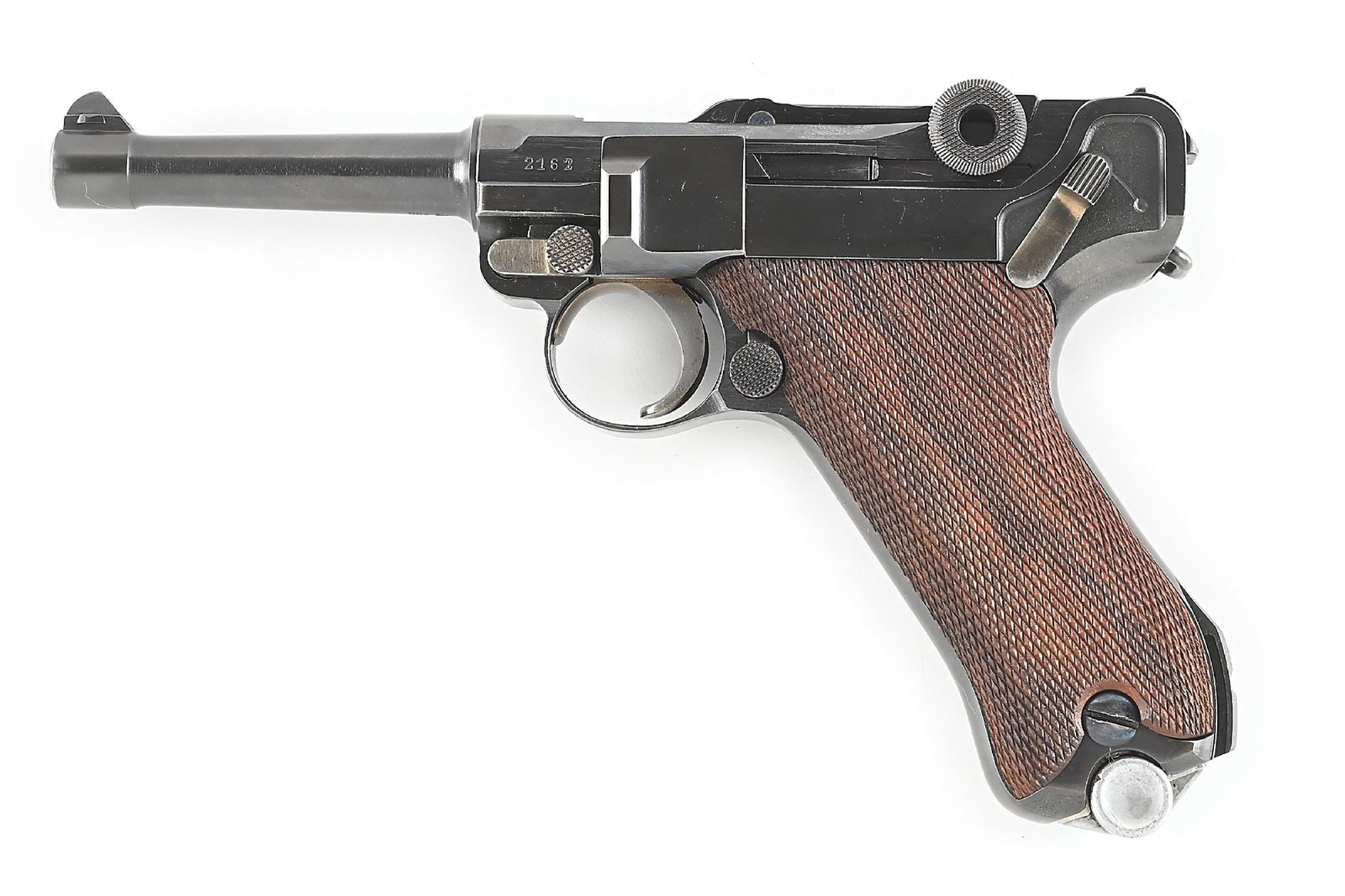 (C) LUFTWAFFE KRIEGHOFF S CODE LUGER 9MM SEMI-AUTOMATIC PISTOL WITH HOLSTER. (1 of 13)