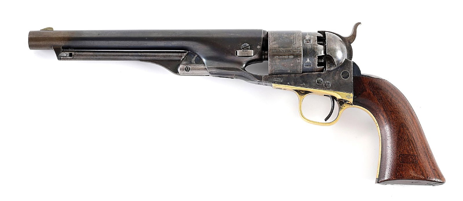 (A) EXTREMELY FINE AND ATTRIBUTED COLT MODEL 1860 ARMY MARTIALLY MARKED PERCUSSION REVOLVER. (1 of 15)