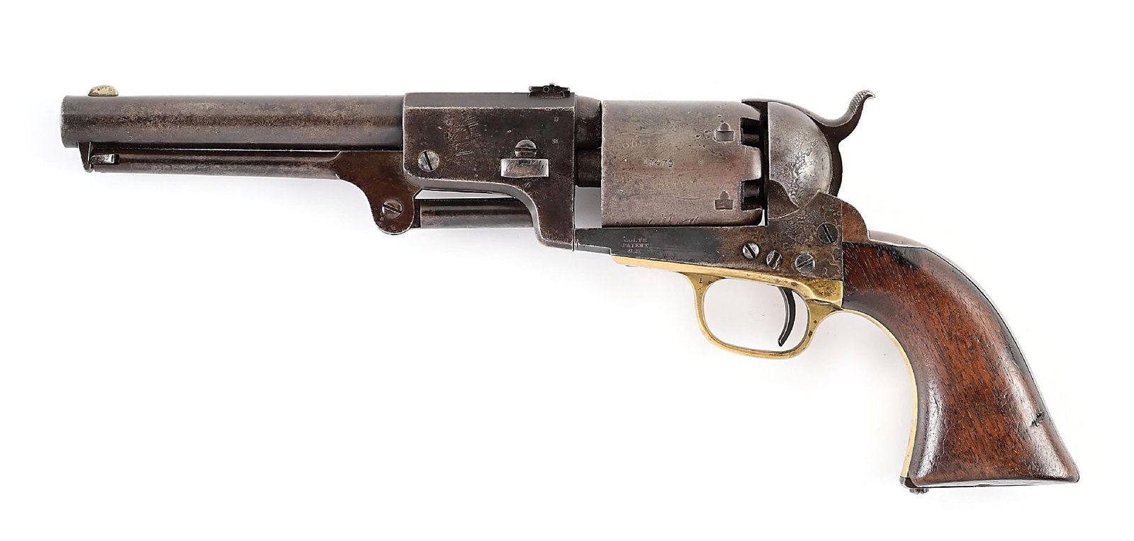 (A) MARTIAL COLT 3RD MODEL DRAGOON PERCUSSION REVOLVER. (1 of 12)