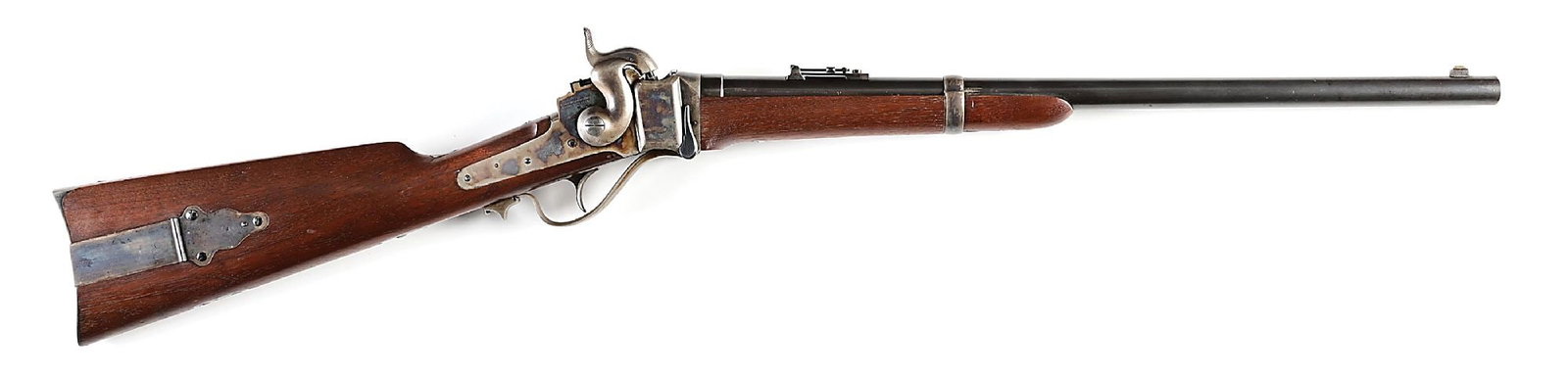 (A) SHARPS NEW MODEL 1863 SINGLE SHOT BREECH-LOADING PURCUSSION CARBINE. (1 of 17)