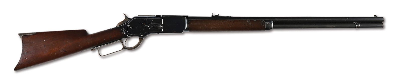 (A) TREMENDOUS WINCHESTER 1876 .50 EXPRESS LEVER ACTION RIFLE WITH FACTORY LETTER. (1 of 15)
