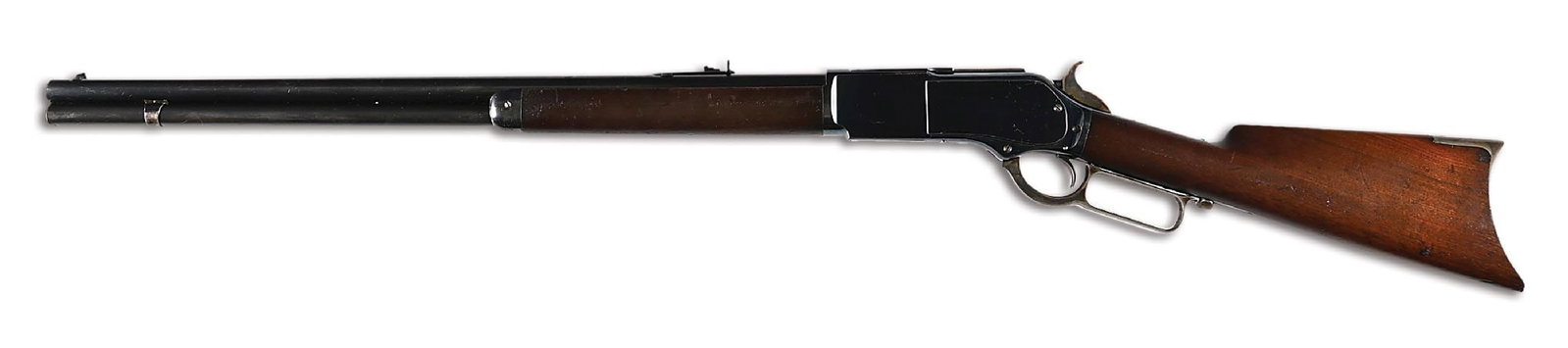 (A) TREMENDOUS WINCHESTER 1876 .50 EXPRESS LEVER ACTION RIFLE WITH FACTORY LETTER. - 2