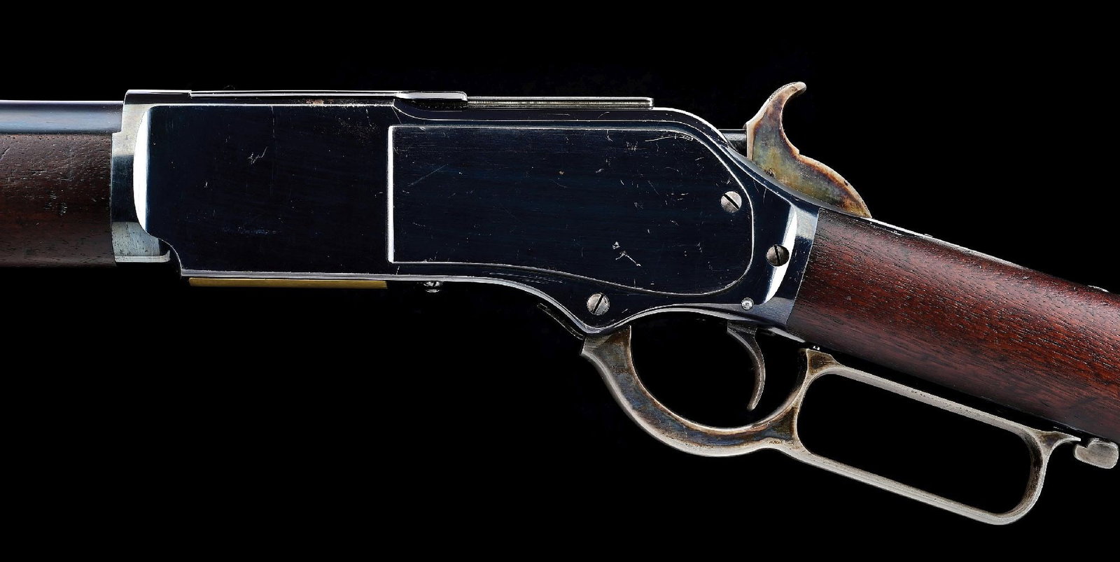 (A) TREMENDOUS WINCHESTER 1876 .50 EXPRESS LEVER ACTION RIFLE WITH FACTORY LETTER. - 4