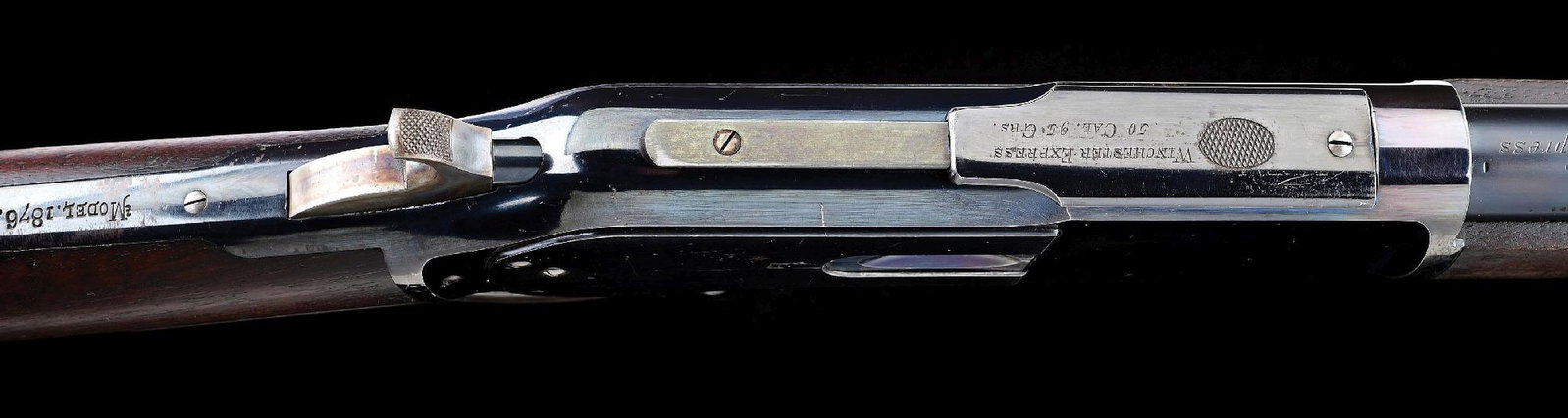(A) TREMENDOUS WINCHESTER 1876 .50 EXPRESS LEVER ACTION RIFLE WITH FACTORY LETTER. - 6