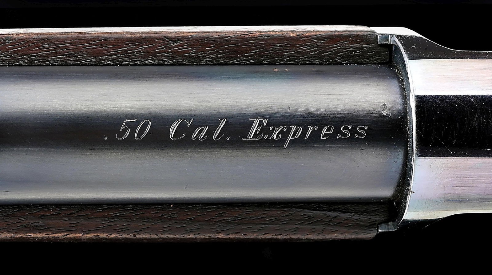 (A) TREMENDOUS WINCHESTER 1876 .50 EXPRESS LEVER ACTION RIFLE WITH FACTORY LETTER. - 7