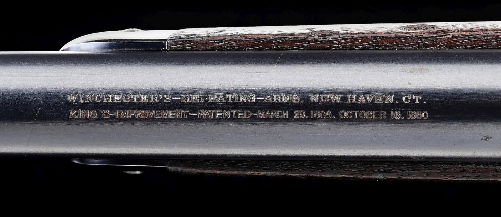 (A) TREMENDOUS WINCHESTER 1876 .50 EXPRESS LEVER ACTION RIFLE WITH FACTORY LETTER. - 9