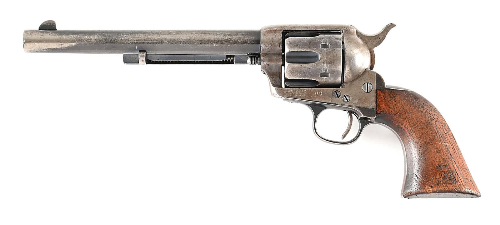 (A) RAC INSPECTED COLT CAVALRY SINGLE ACTION DATED 1890. (1 of 10)