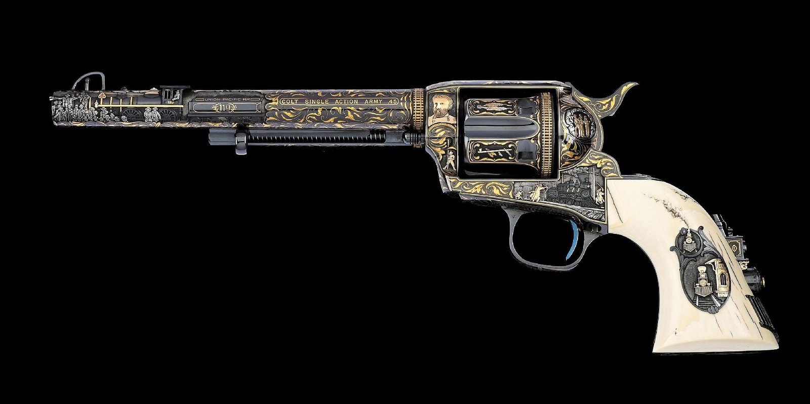 (M) A FRANCOLINI MASTERPIECE: THE EAST-WEST GUNS, A CUSTOM SET OF COLT SINGLE ACTION ARMIES. (1 of 20)