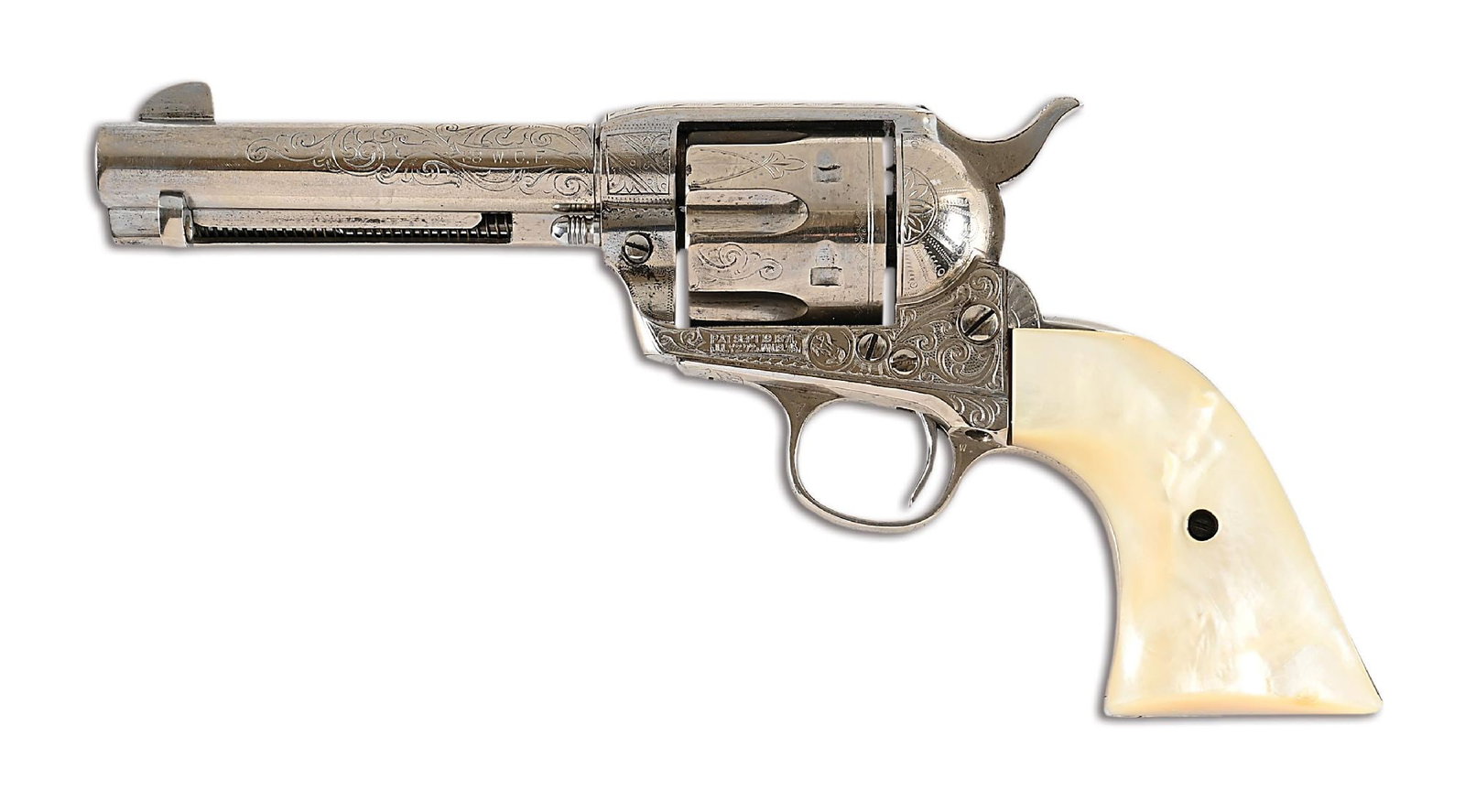 (C) DOCUMENTED FACTORY ENGRAVED COLT SINGLE ACTION ARMY REVOLVER (1911). (1 of 10)