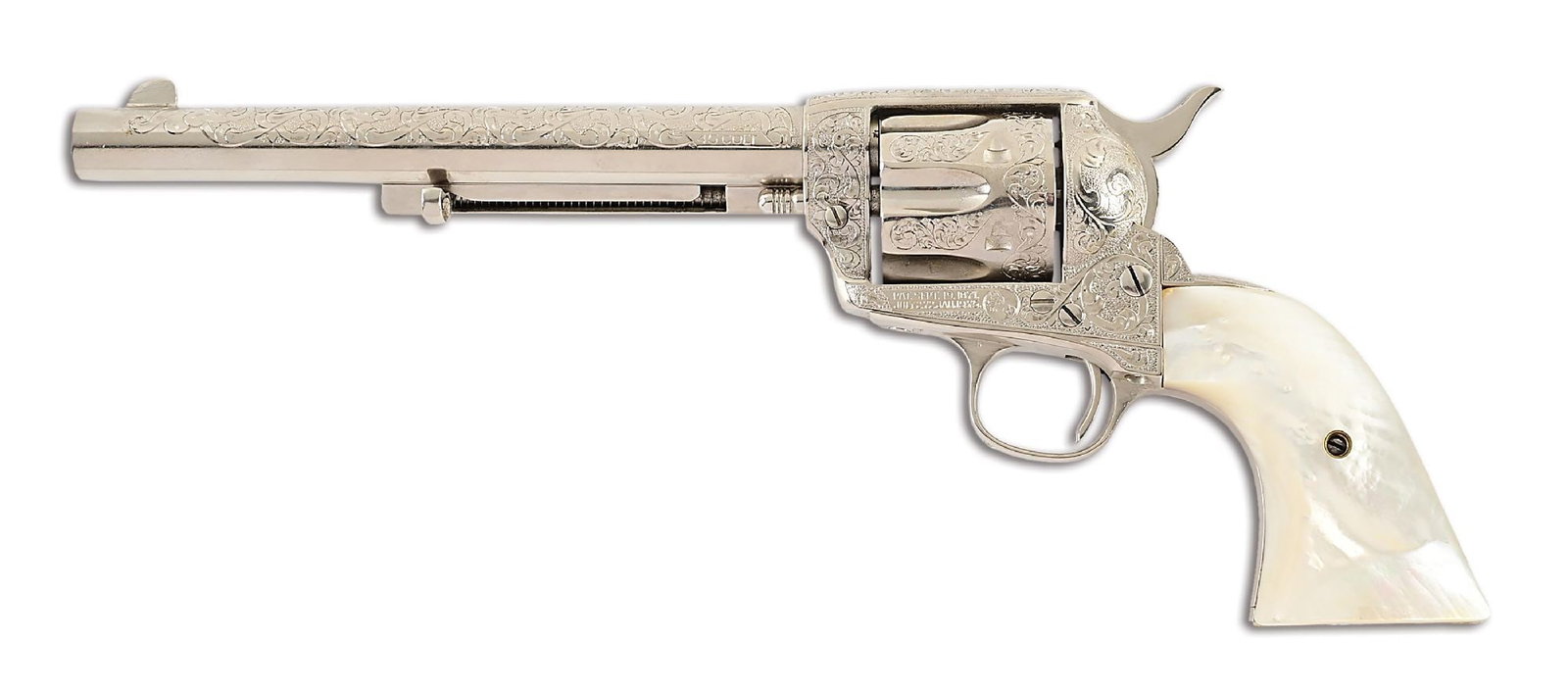 (C) STUNNING 1ST GEN. WALTER T. SHANNON ENGRAVED COLT SINGLE ACTION ARMY REVOLVER. (1 of 14)