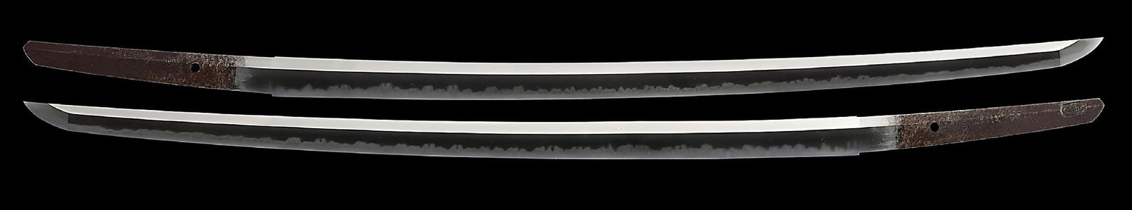 A RARE AND IMPORTANT SUISHINSHI MASAHIDE WAKIZASHI WITH MOUNTS, WITH TANOBE MICHIHIRO SAYAGAKI AND: Suinshinshi Masahide is, without a doubt, the most influential swordsmith of the Shinshinto period. He started as a blacksmith making farming tools, but when he turned 21, he formally began training a