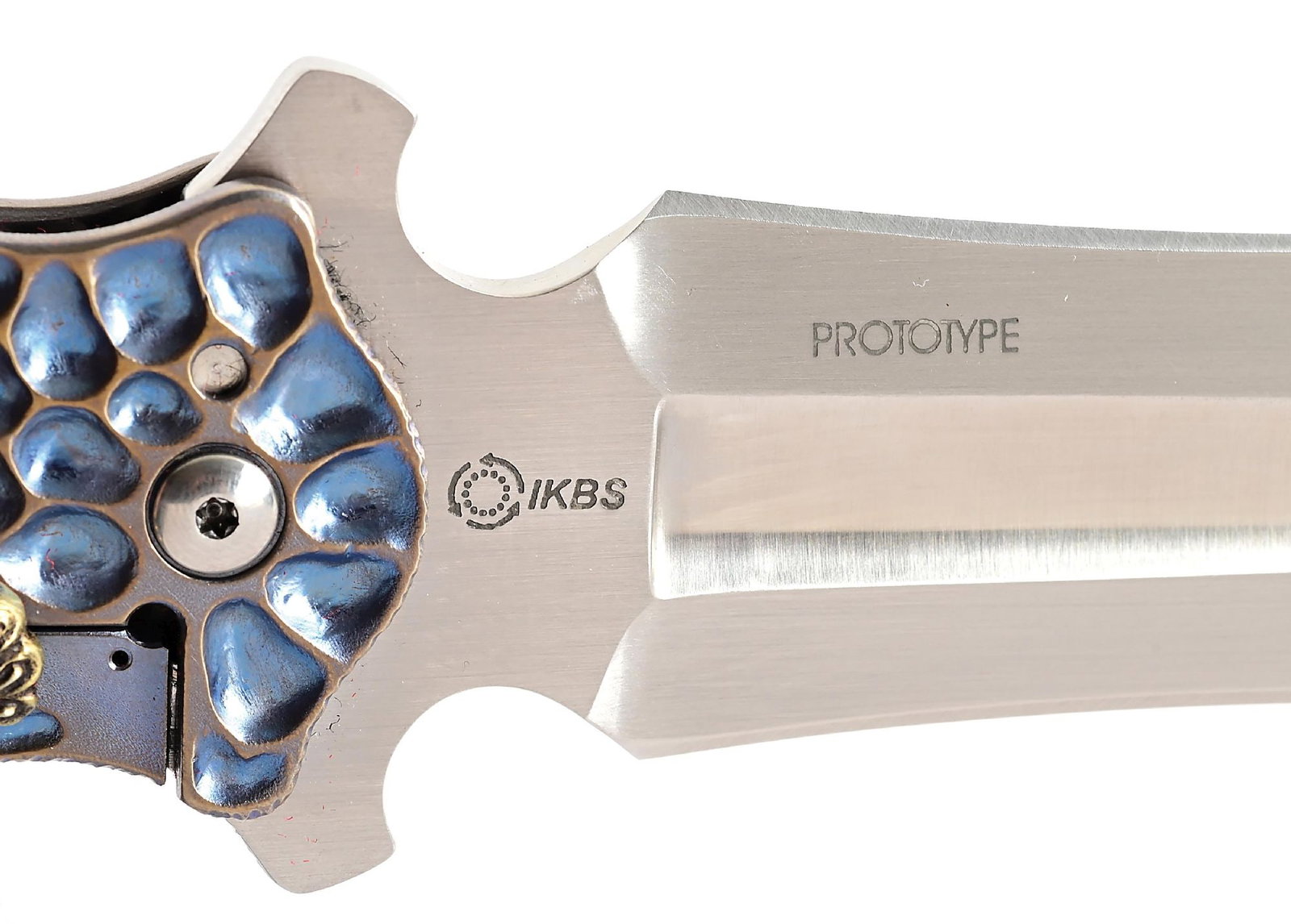 KORTH CUTLERY LARGE PROTOTYPE FOLDING DAGGER. - 3