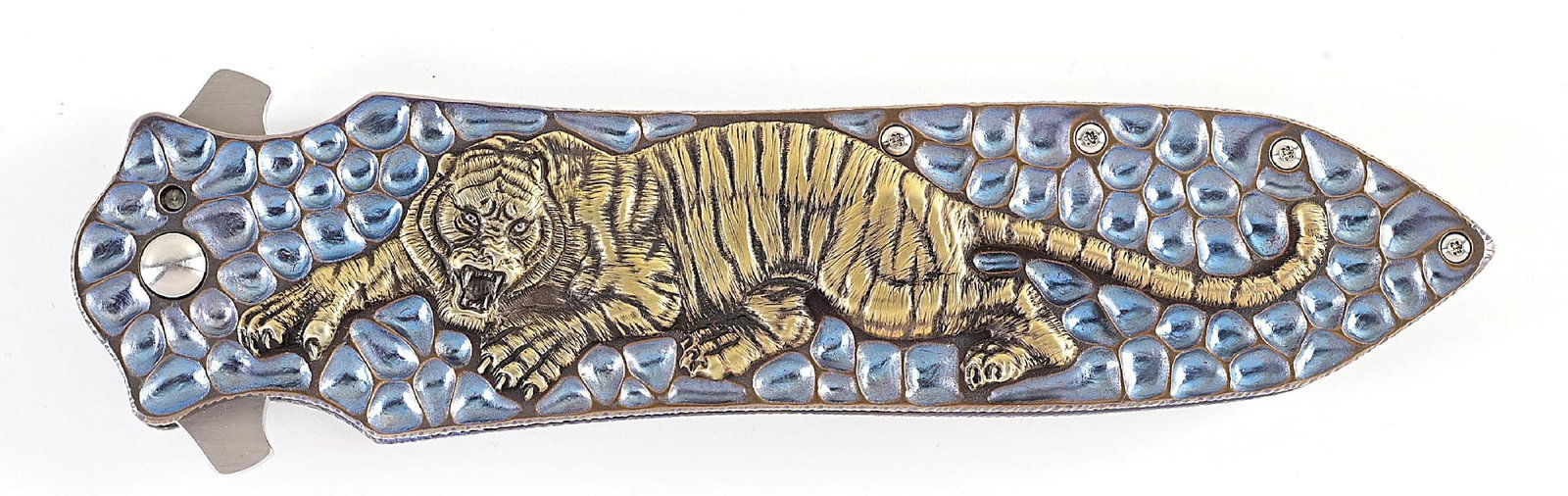 KORTH CUTLERY LARGE PROTOTYPE FOLDING DAGGER. - 5